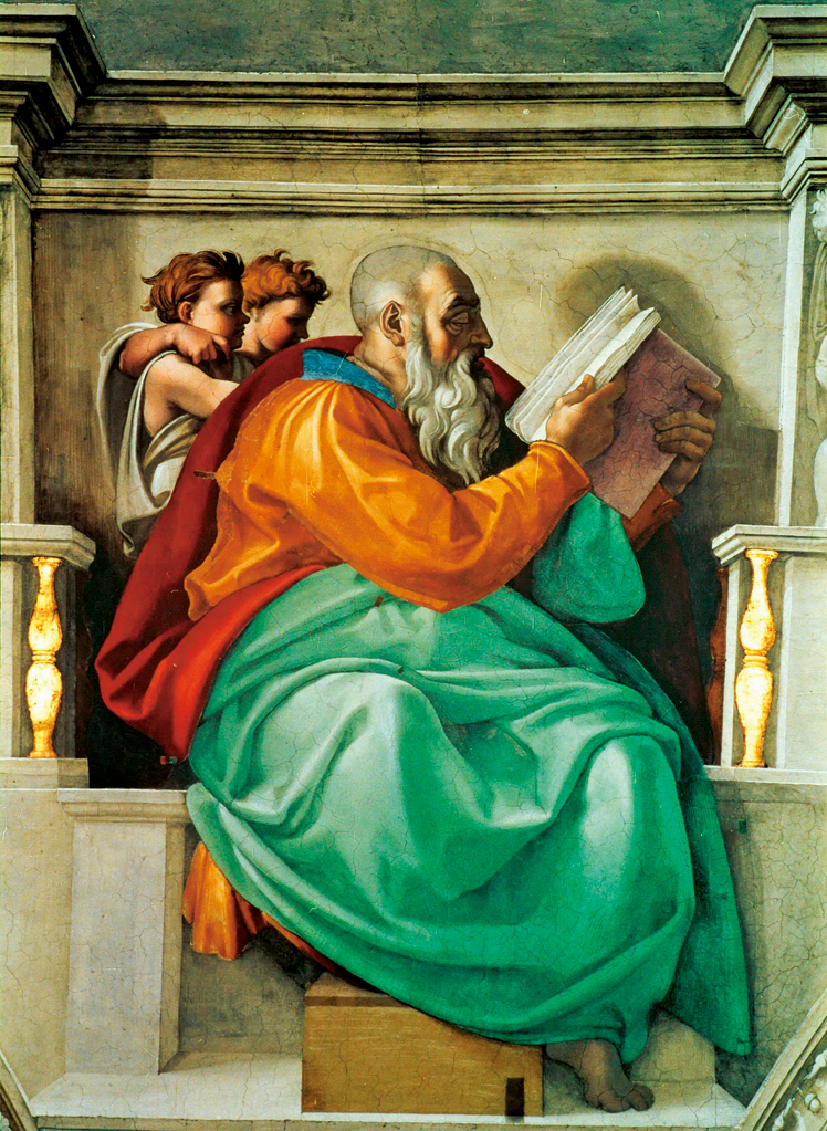  米开朗基罗·博那罗蒂 Michelangelo di Lodovico Buonarroti Simoni——先知撒迦利亚